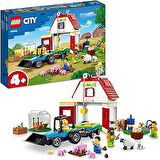 LEGO® City Ahır ve Çiftlik Hayvanları 60346-4 Yaş ve Üzeri Çocuklar için Özelliklerle Dolu Oyuncak Çiftlik Yapım Seti