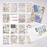 colortouch Sticker Set - Çocuklar, Kızlar, Gençler ve Yetişkinler için 1000 Adet Çıkartma Seti - Scrapbook Sticker - Laptop, Günlük, Ajanda ve Planner için Bullet Journal Sticker Koleksiyon Kitabı