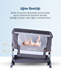 Baby Storch - Sallanabilir Anne Yanı Portatif Beşik - Yükseklik Ayarlı, Cibinlik Ve Tekerlekli