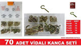 Piton Vidalı Kanca Seti 70 Adet 