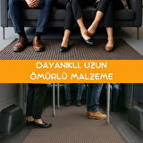 Beylini Çelik Halı Kaymaz Dayanıklı Kesilebilir Yoğun Trafik Alanları Ofis Iş Yolluk Araç Oto Paspası Zemin Döşeme Lateks Taban 9mm Kalınlık