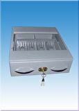 BANKA PARA ÇEKMECESİ ÇELİK PARA KASASI ANAHTARLI 124547CM 1