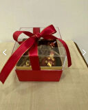 Dekoratif hediye kutulu simli 4 lü mum seti