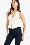 DeFacto Coool Slim Fit Dar Kesim Düğmeli Triko Yelek	 D3584AX25SPER222