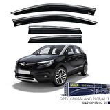 Opel Crossland X Niken Kromlu Cam Rüzgarlığı 4lü Set 2018 ve Üstü