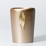 Leaf Diş Fırçalık Vizon Altın