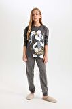 Kız Çocuk Looney Tunes Regular Fit 2'li Pijama Takımı
