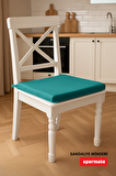 Xpermate Fermuarlı 6'lı Sandalye Minderi Su İtici Kumaş 40x40 Cm Turkuaz
