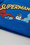DeFacto Erkek Bebek Pijama Takımı Superman Penye Kısa Kollu Üst Şort C5204A524HSBE64