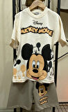 Cg Kids Mickey Mouse Mükemmel Baskı Kaliteli Erkek Çocuk Alt Üst Takım