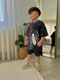 Cg Kids Spiderman Örümcek Adam Erkek Çocuk Şortlu Alt Üst Takım