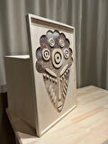 Cıgıl Wood Afrıcan Masks Ahşap Bohem Tablo 62 x 41
