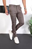 Slim Fit Chino Keten Pantolon