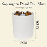 Kaplangözü Doğal Taşlı %100 Doğal Soya Wax Dekoratif Kokulu Mum