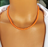 Turuncu Kadın Kolye