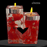 dekoratif  vazo mumluk