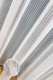 Stripe Glow Extra Kırık Beyaz Dökümlü Taç Tül Perde 1x3 Sık Pile - Kırışmaz Ütü Istemez