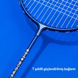CKSpor Pro-606 Badminton Seti 2 Raket 3 Top Taşıma Çantalı Badminton Raketi Ve Top Seti 