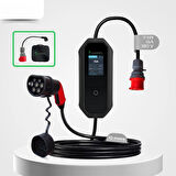 Taşınabilir Şarj Cihazı 11 kW 3P-16A Tip-2 5x16A Fiş 380V AC Ev Tipi Dönüştürücü Kablo ve Taşıma Çantası Hediyeli ( 10 METRE KABLO)
