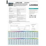 LEXRON Solar Jel Akü 12V 105Ah Deep Cycle 330x171x219