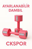  Ayarlanabilir Dambıl Seti 2×2,5 Kg Ayarlanabilir Ağırlık  – Spor & Fitness Aleti 4'ü 1 Arada