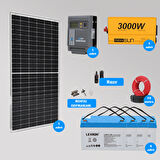 Mini Bağ Evi ve Karavan Solar Güneş Enerji Sistemi 5000W Depolama