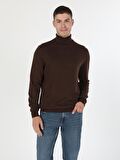 Slim Fit Camel Erkek Kazak
