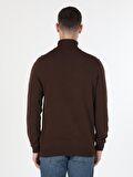 Slim Fit Camel Erkek Kazak
