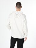 Regular Fit Beyaz Erkek Sweatshirt