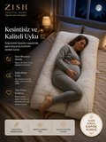  Cleanfresh Huggle Çift Taraflı 5 Bölge Destekli Yıkanabilir Yatak Kumaşlı Hamile Yastığı 80X120