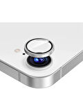 iPhone 16e Uyumlu Metal Çerçeveli Temperli Kamera Lens Koruyucu