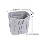 Katlanabilir Taşınabilir Çamaşır Sepeti ve Mandal Sepeti