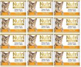 Nutri Feline Sığır Etli Tahılsız Yetişkin Kedi Konservesi 85gr 12 Adet