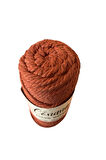 3 Büküm 4mm Makrome İpi  (250gr-45m) Pamuk (1 Adet) KİREMİT