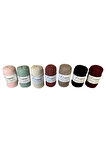 3 Büküm 4mm Makrome İpi  (250gr-45m) Pamuk (1 Adet) KİREMİT