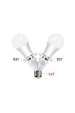 Splitter, E27 Duy Çokalayıcı (İkili Ampul Duyu) 1 Adet