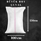 100x150 Büyük Boy Harar Çuval Ev Taşıma Moloz Tekstil Saman Vb. 10 Adet