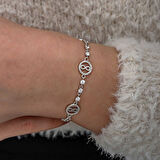 Gümüş Halka İçinde Sonsuzluk Kadın Bileklik