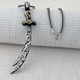 Gümüş Zülfikar Kılıcı Erkek Kolye