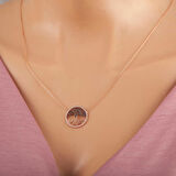 925 Ayar Gümüş Rose Hayat Ağacı Kadın Kolye