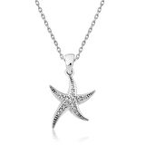 925 Ayar Gümüş Deniz Yıldızı Kadın Gümüş Kolye
