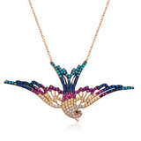 925 Ayar Gümüş Kırlangıç Kadın Gümüş Kolye