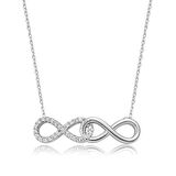 925 Ayar Gümüş Sonsuz Aşk Kadın Gümüş Kolye