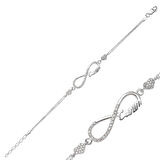 925 Ayar Gümüş Sonsuzluk Canım Bileklik