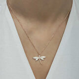 925 Ayar Gümüş Yusufçuk Kadın Gümüş Kolye