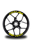 Yzf R1M  Yazılı 8Li Jant İçi Yazı Sticker Etiket