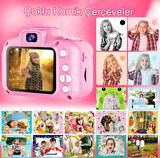 QASUL Çocuk Dijital Fotoğraf Makinası 20 MP Video Kaydedici 2.0 inç Kamera, Müzik ,Oyun, Eğlence 