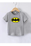 Maki Home Kaliteli Penye Kız Erkek Çocuk Baskılı Tshirt 5 6 7 8 9 10 11 12 13 14 yaş Batman