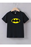 Maki Home Kaliteli Penye Kız Erkek Çocuk Baskılı Tshirt 5 6 7 8 9 10 11 12 13 14 yaş Batman