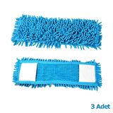 Cod-Ex Mikrofiber Islak Kuru Nemli Makarna Şönil Palet Tablet Mop Yedeği - 60 Cm. - 3 Adet